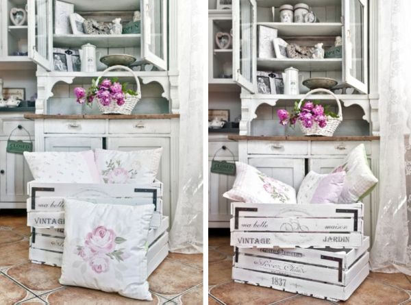 dekoracja wnetrz2 Modne wnętrza w stylu shabby chic